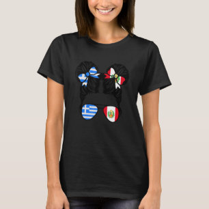 T-shirt Fille mi-grecque mi-péruvienne Grèce Enfants Patri
