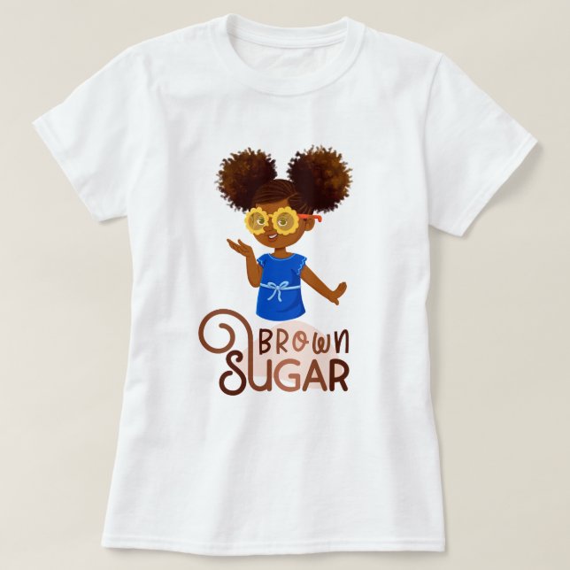T-shirt Fille mignonne imprimée (Design devant)