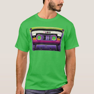 T-shirt Fille Mitape néon rétro