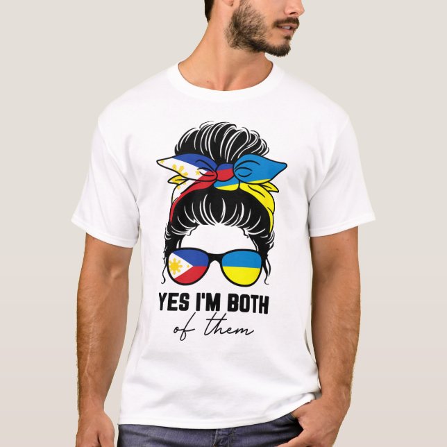 T-shirt Fille moitié philippine moitié ukrainienne Philipp (Devant)
