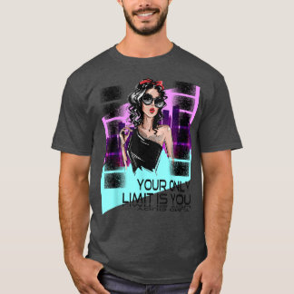 T-shirt Fille Motivation Dites que votre seule limite est 