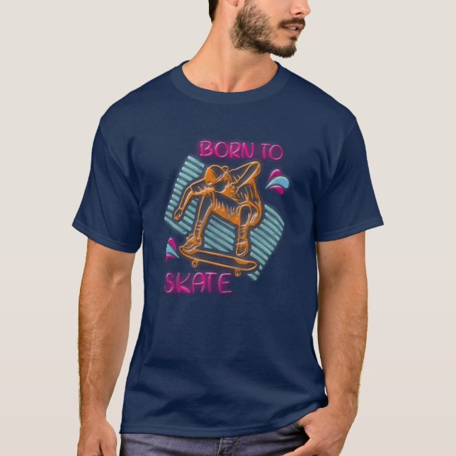 T-shirt Fille néon école vintage (Devant)