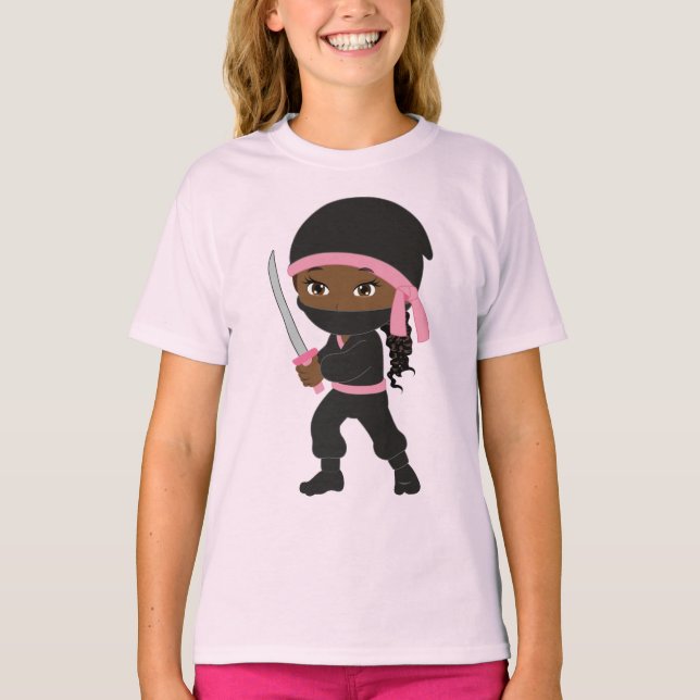 T-shirt fille Ninja (Devant)