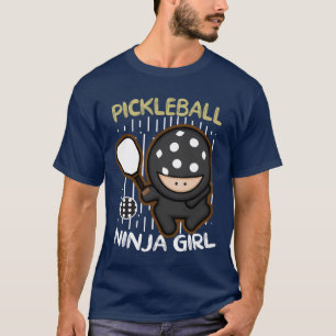 T-shirt fille ninja pickleball drôle fille sports pickleba