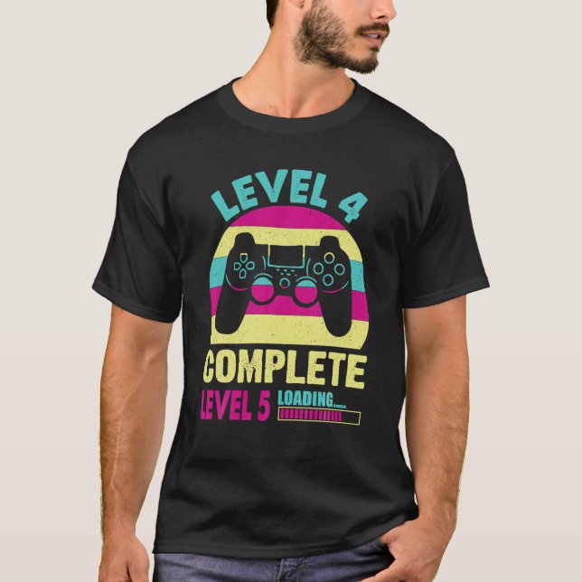 T-shirt Fille niveau 4 Complet drôle 4ème (Devant)