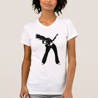 T-shirt Fille noire de roche