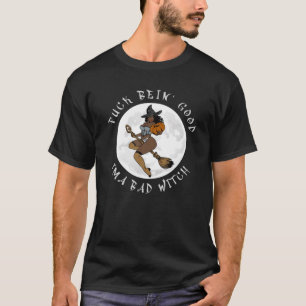 T-shirt Fille noire Magic sorcière Halloween, Afro Melanin