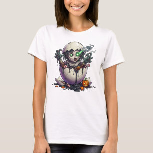 T-shirt Fille Oeuf Mignonne Épouvantable