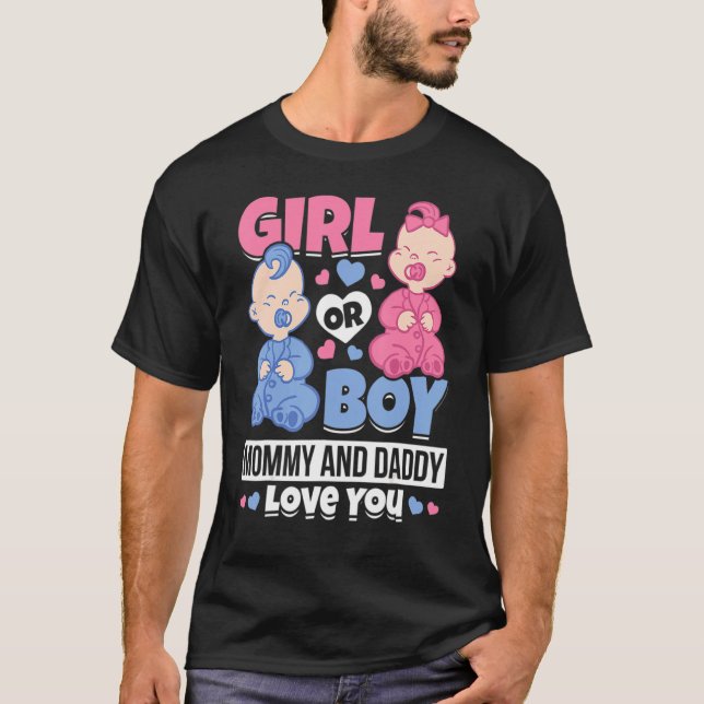 T-shirt Fille Ou Garçon Maman Et Papa Vous Aiment Bébé Gen (Devant)
