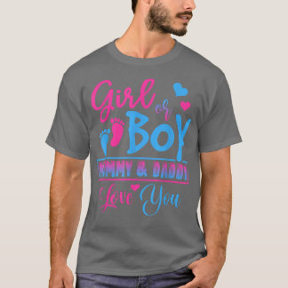 T-shirt Fille ou garçon maman et papa vous aiment Révélati