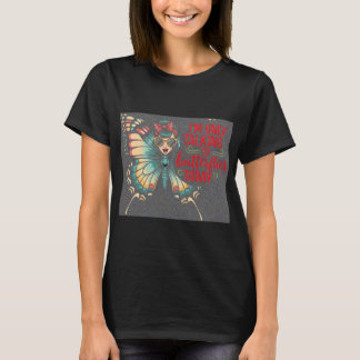 T-shirt Fille Papillon - Parler uniquement aux papillons