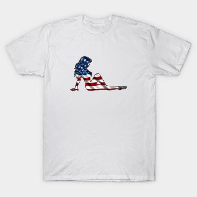 T-shirt Fille Patriotique Mudflap (Créateur téléchargé)