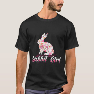 T-shirt Fille Paysanne De Lapin Juste Une Fille Qui Aime L