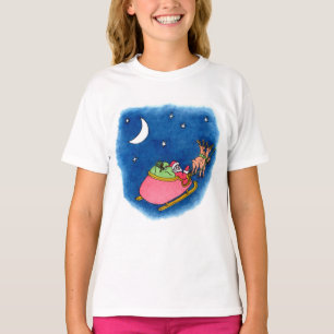 T-shirt fille père Noël