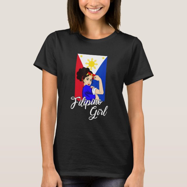 T-shirt Fille philippine Pinoy (Devant)