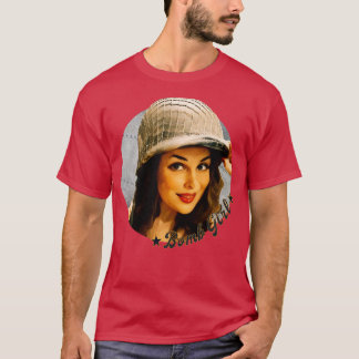 T-shirt Fille pin up dans les années 40 de la WW2