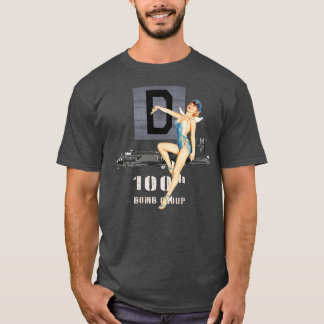 T-shirt Fille Pin-Up Le 100ème Groupe Sanglant et B17 Flyi