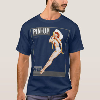 T-shirt Fille Pin Up Magazine Vintage Pinup