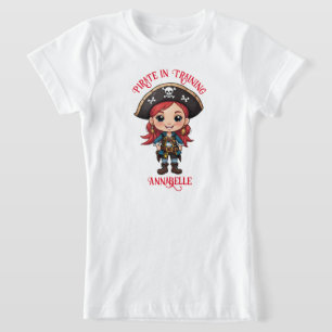 T-Shirt Fille pirate en formation Personnaliser