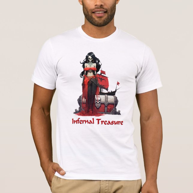 T-shirt Fille pirate fantôme (Devant)