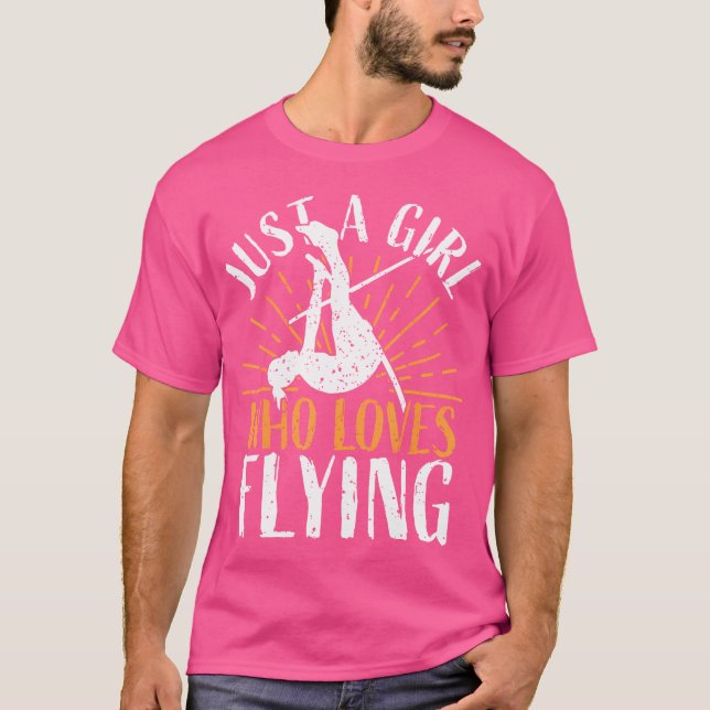 T-shirt Fille Pole Vault - Femme Pole Vaulting (Devant)