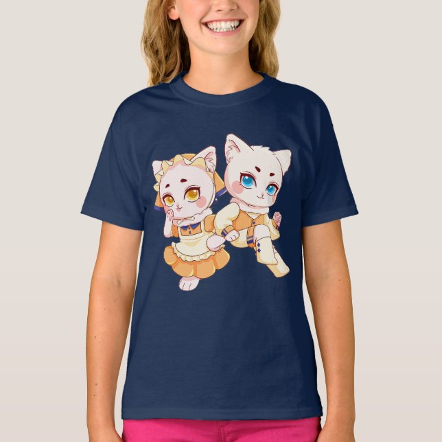 T-Shirt Fille Poupée Mignonne (Devant)