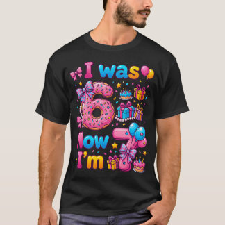 T-shirt Fille pour le 7e anniversaire J'avais 6 ans mainte