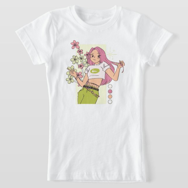 T-shirt Fille Pretty in Pink | Mode Rose Mignonne  (Poser)