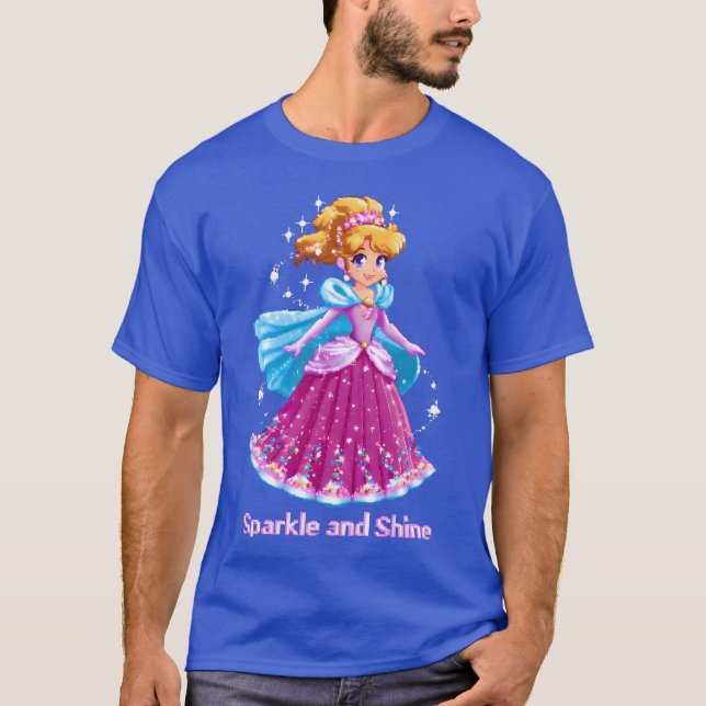 T-shirt Fille princesse d'anime d'art Piel (Devant)