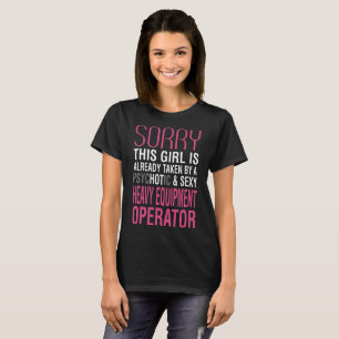 T-shirt Fille prise par l'opérateur lourd psychotique