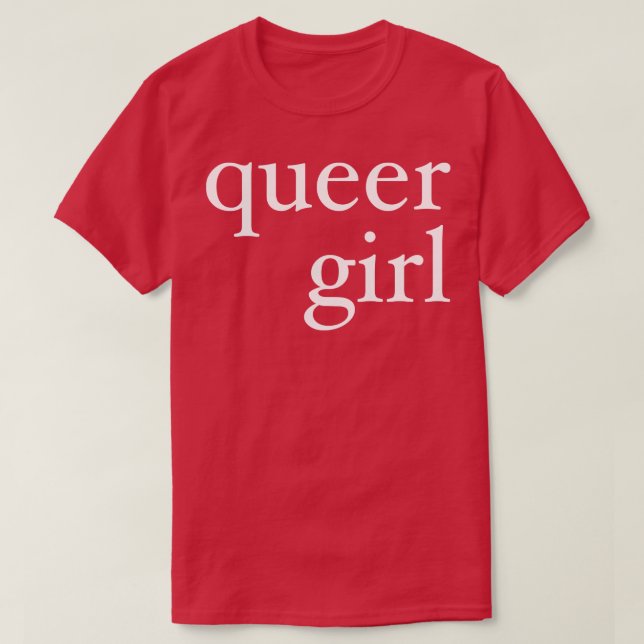 T-shirt fille queer blanc (Design devant)