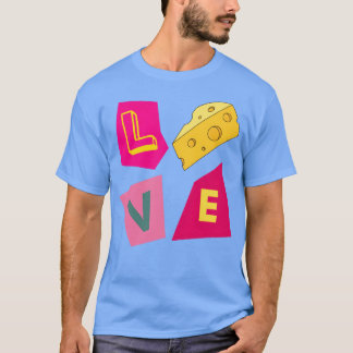 T-shirt Fille qui aime le fromage