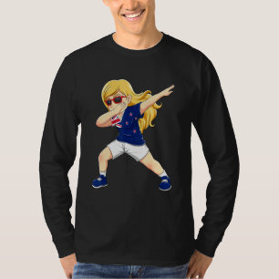 T-shirt Fille qui dab Nouvelle-Zélandais Drapeau de la Nou