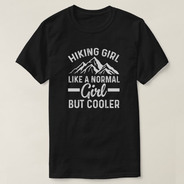 T-shirt Fille randonnée Comme Une Fille Normale Mais Glaci (Design devant)