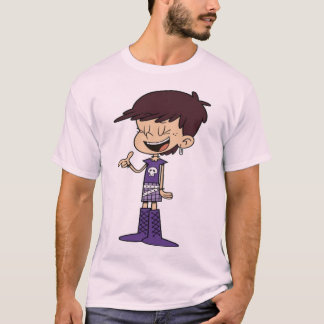 T-shirt Fille rebelle aux bottes violettes