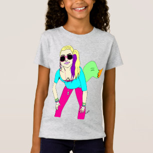 T-Shirt Fille renarde des années 80   