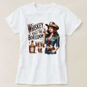T-Shirt Fille Rétro Impertinente – Le Whisky Tue l