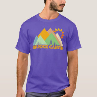 T-shirt Fille rétro vintage du canyon Red Rock