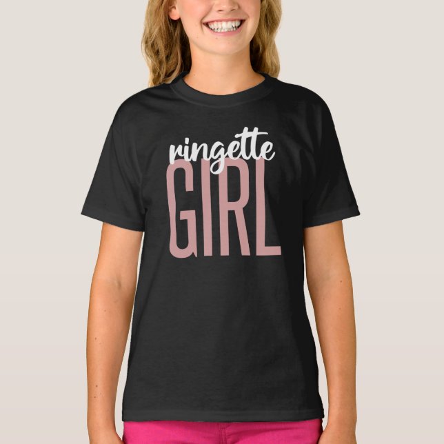 T-shirt Fille Ringette | Cadeaux pour les joueurs de Ringe (Devant)