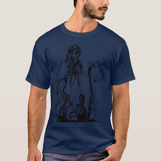 T-shirt Fille Rock N Roll famille (Devant)