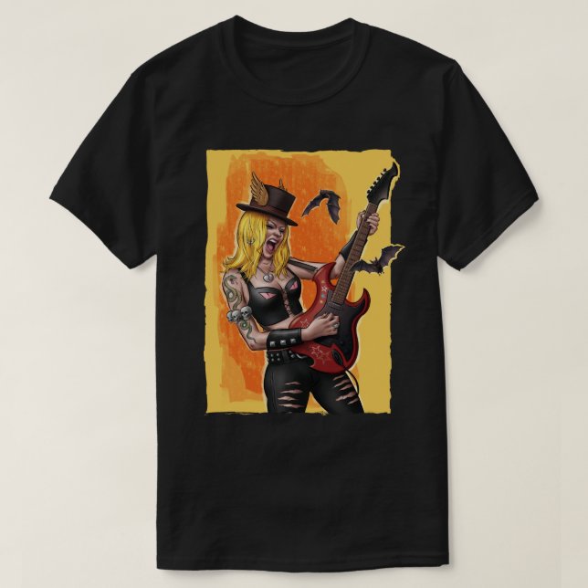 T-shirt fille rock Star (Design devant)