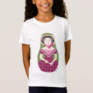 T-shirt fille Rose anglaise Matryoshka