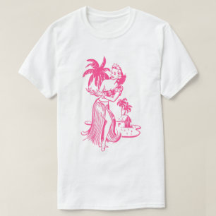 T-shirt fille rose Hula