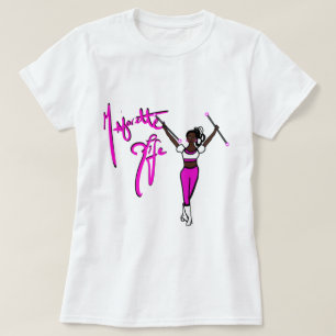 T-shirt fille rose Twirl octobre