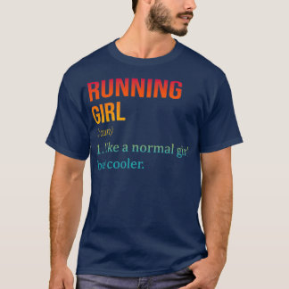 T-shirt Fille RUNNING Comme Une Fille Normale Mais Glacièr