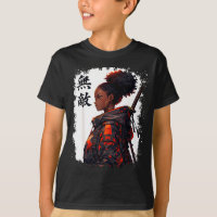 Fille samouraï noire anime guerrière afro africain