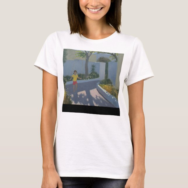 T-shirt Fille sautant Santorini 2002 (Devant)