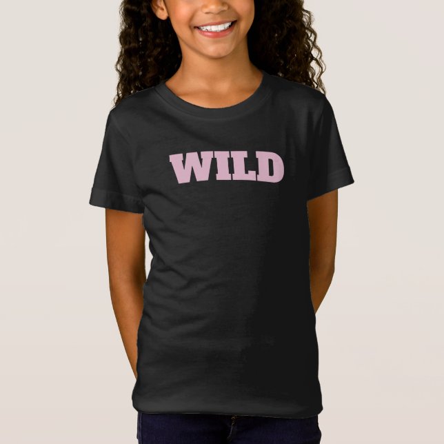 T-Shirt Fille "SAUVAGE" (Devant)
