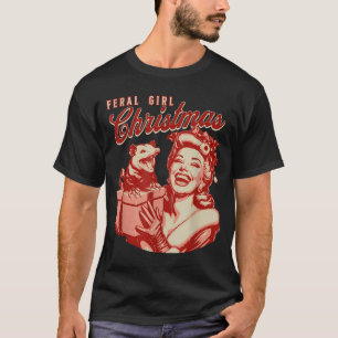 T-shirt Fille Sauvage Noël Drôle Ossum Ssum Joyeux Noël F