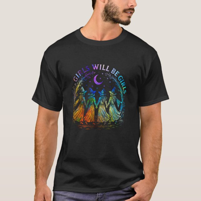 T-shirt Fille sera sorcière de filles Saison ensorcelante (Devant)